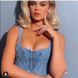 House of CB Sibille Denim Corset. Sold out!